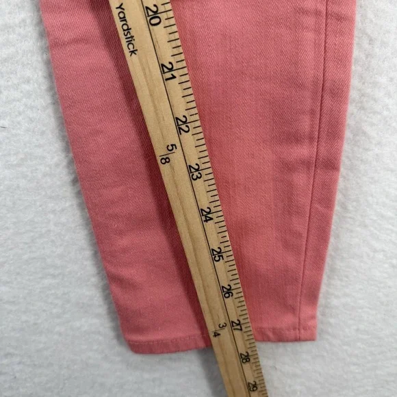 Gap Jeans Womens 27 Pink Resolution Denim 1969 Skinny Stretch Mid Rise Ankle NWT - Picture 5 of 8